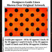 Black Dots on Orange Repeat Design DW2F Decoupage Seidenpapier