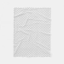 Black Dots White Polka Dot