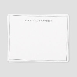 Black Double Border Coupé Mitteilungskarte