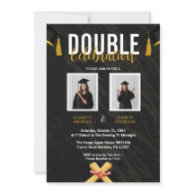 Black Double Celebration Graduation Party Fotos