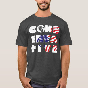 Black Dove Cross US Flag ProLife konservativ T-Shirt