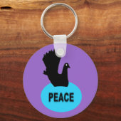 Black Dove Peace Schlüsselanhänger (Vorderseite)