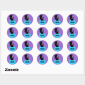 Black Dove Peace Sticker (Blatt)