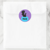 Black Dove Peace Sticker (Tasche)