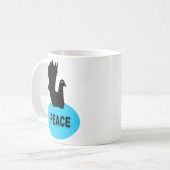 Black Dove Peace Tasse (Vorderseite Links)