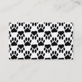 Black Dow Pfow Print und Knochen Custom Visitenkarte (Rückseite)