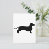 Black Doxie Postkarte (Stehend Vorderseite)