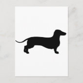 Black Doxie Postkarte (Vorderseite)