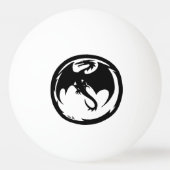 Black Dragon 3-Sterne Tischtennisball (Vorderseite)