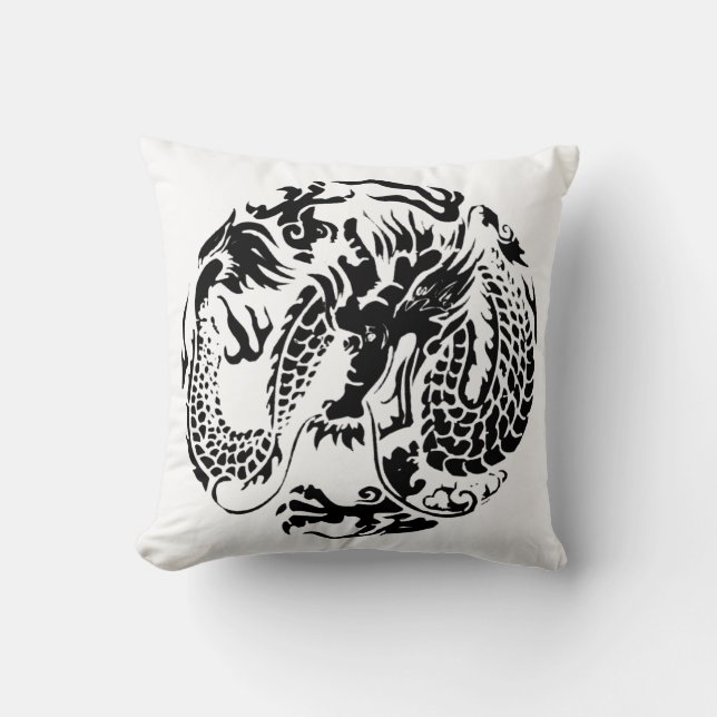 Black Dragon American MoJo Pillow Kissen (Vorderseite)