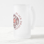 Black Dragon Beer Glass Mattglas Bierglas (VorderseiteRechts)