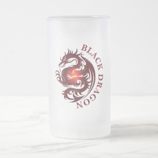 Black Dragon Beer Glass Mattglas Bierglas