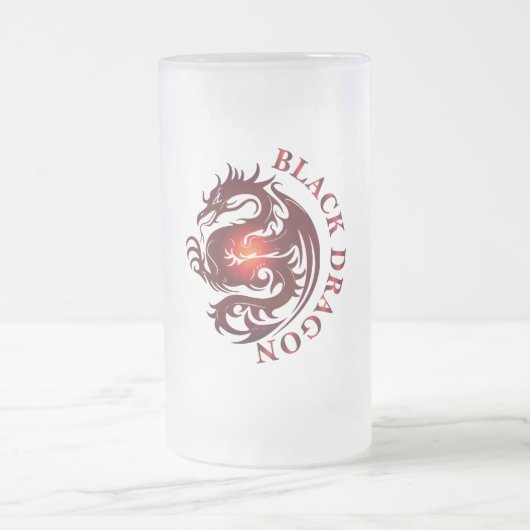 Black Dragon Beer Glass Mattglas Bierglas (Mittel)