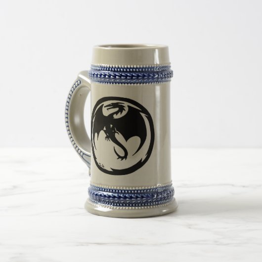 Black Dragon Bierstein Bierglas (Vorderseite Links)
