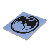 Black Dragon Blue kleine Fliese (Seite)