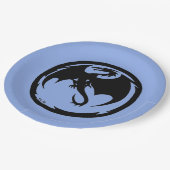 Black Dragon Blue Large Paper Teller (Schrägansicht)