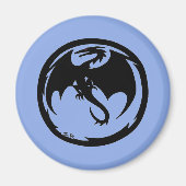 Black Dragon Blue Magnet (Vorne)