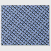 Black Dragon Blue Matt Packpapier klein (Flach)