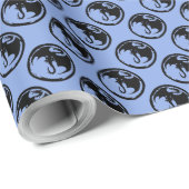 Black Dragon Blue Matt Packpapier klein (Rolleneckpunkt)