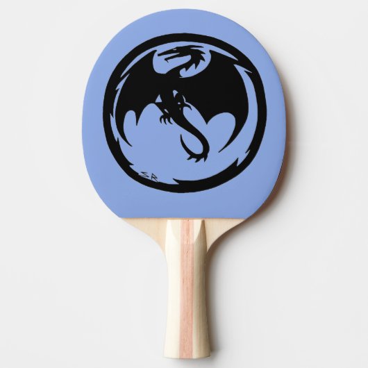 Black Dragon Blue Pingpong Paddel Tischtennis Schläger (Vorderseite)