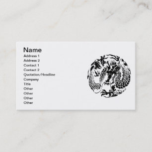 Black Dragon Business Card Visitenkarte