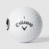 Black Dragon Callaway Warbird Golf Bälle 3 Ps (Logo)