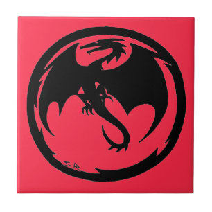 Black Dragon Coral kleine Fliese