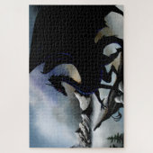 Black Dragon Fantasy Blue Mountains Puzzle (Vertikal)