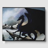 Black Dragon Fantasy Blue Moutnains Gästebuch (Vorderseite)