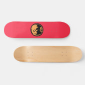 Black Dragon Gold Coral Skateboard (Horizontal)