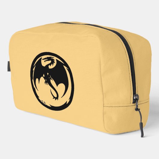 Black Dragon Gold Dopp Kit Waschbeutel (Rechte Ecke)
