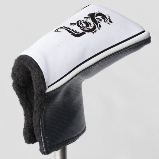 Black Dragon Golf Head Cover Headcover (3/4 Vorderseite)