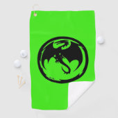 Black Dragon Green Golfhandtuch (Insitu)