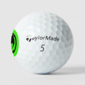 Black Dragon Green Taylor Made TP5 Golfbälle 3 pk (Logo)