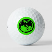 Black Dragon Green Titleist Pro V1 Golfbälle 3 pk (Vorderseite)