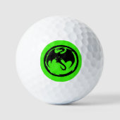 Black Dragon Green Wert Golfbälle 3pk (Vorderseite)