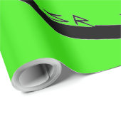 Black Dragon grünes, mattes Papier, groß Geschenkpapier (Rolleneckpunkt)