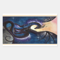 Black Dragon mit Night Sky von Carla Morrow