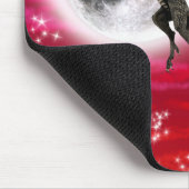 Black Dragon - Mythische Fantasie Kreatur Roter Hi Mousepad (Ecke)