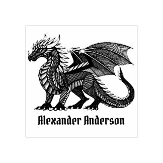 Black Dragon Name Plate Personalisieren Kautschuk Gummistempel