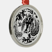 Black Dragon Ornament Aus Metall (Rechts)