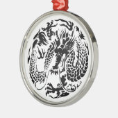 Black Dragon Ornament Aus Metall (Links)