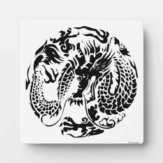 Black Dragon Plaque Fotoplatte (Vorderseite)
