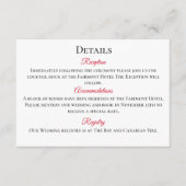 Black Dragon Rote Rose Fantasy Begleitkarte (Vorderseite)