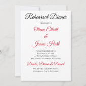 Black Dragon Rote Rose Fantasy Einladung (Vorderseite)