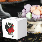 Black Dragon Rote Rose Fantasy Geschenkschachtel