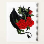 Black Dragon Rote Rosen Fantasy Wedding Planer (Rückseite)