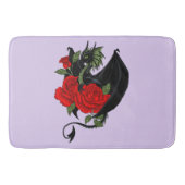 Black Dragon Rote Rosen Lavender Badematte (Vorderseite)