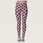 Black Dragon Rote Rosen Lavender Leggings (Vorderseite)