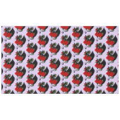 Black Dragon Rote Rosen Lavender Tischdecke (Vorderseite (Horizontal))